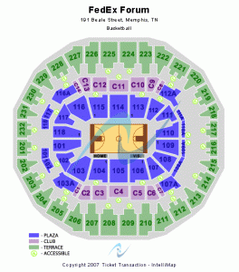 Fedex Forum Basketball TN